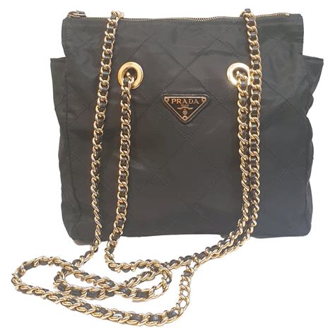 prada gold bag buy|prada bag gold chain.